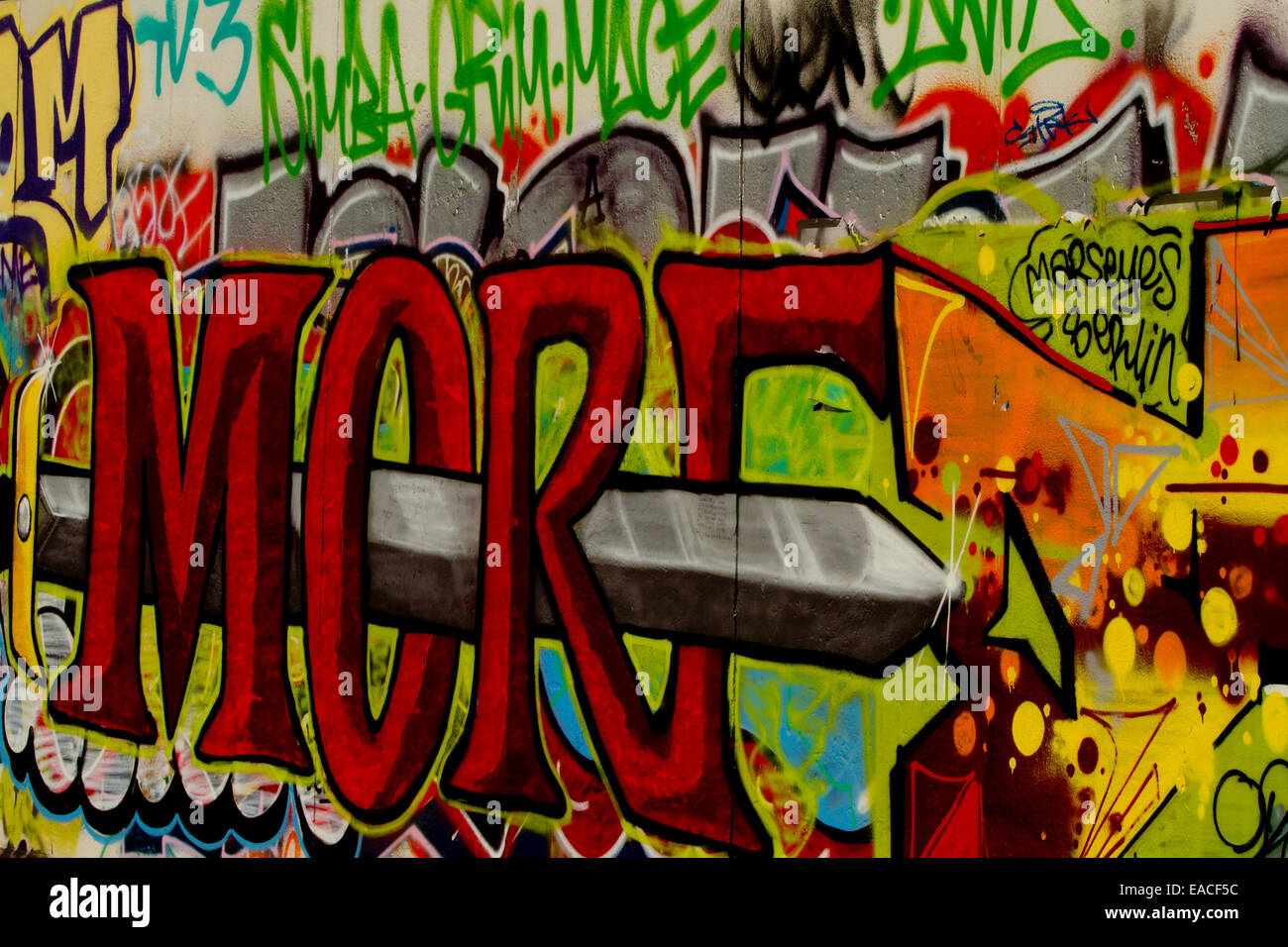 Graffiti Berlin Wall Art Urban Colour Letters Stock Photo Alamy