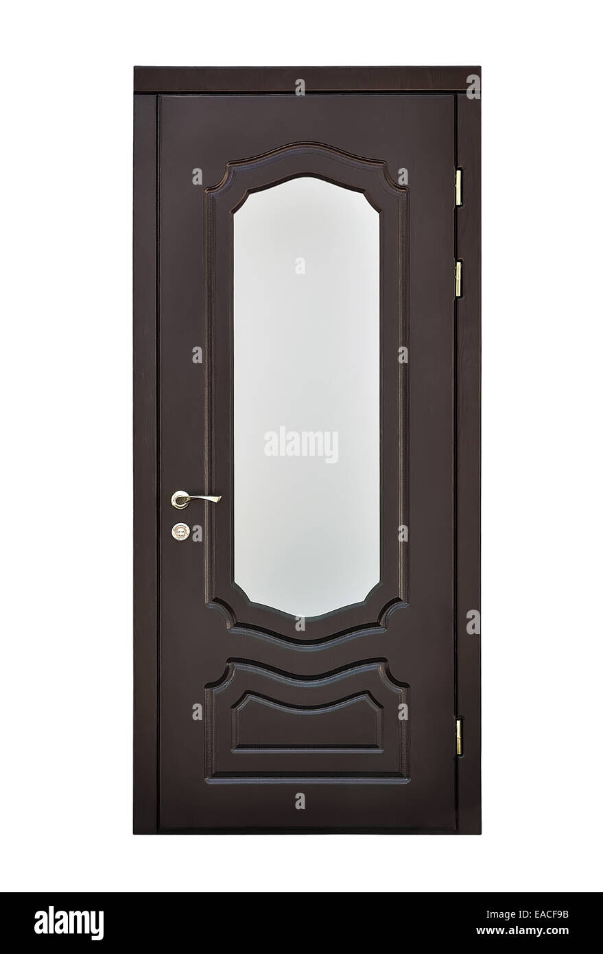 brown interior door isolated on white Stock Photo Alamy