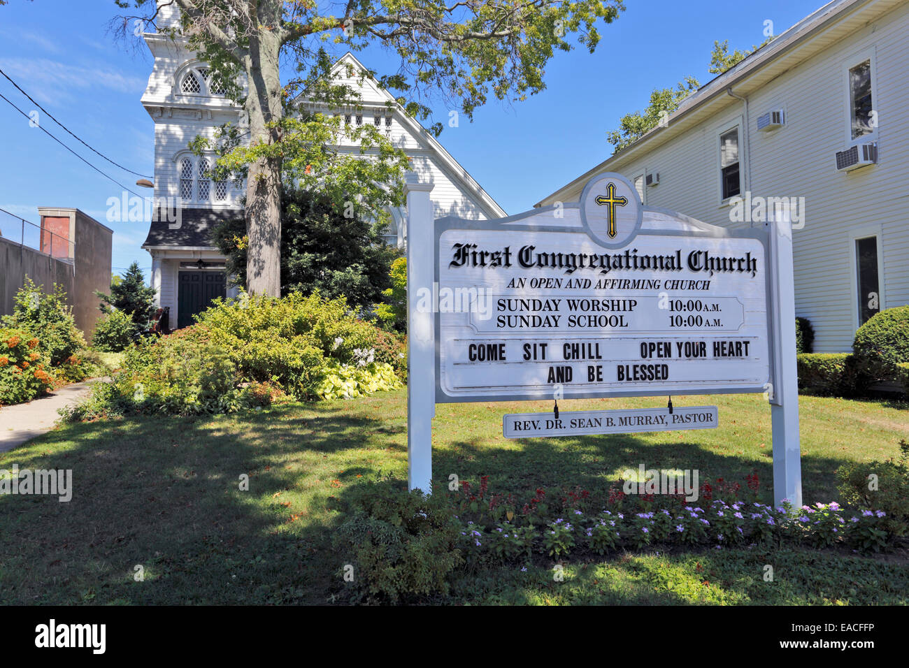 Church Riverhead Long Island New York Stock Photo