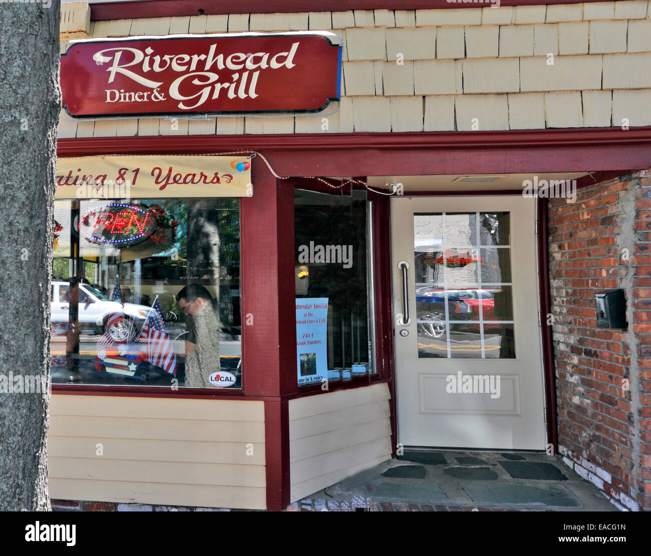 Restaurant Riverhead Long Island New York Stock Photo
