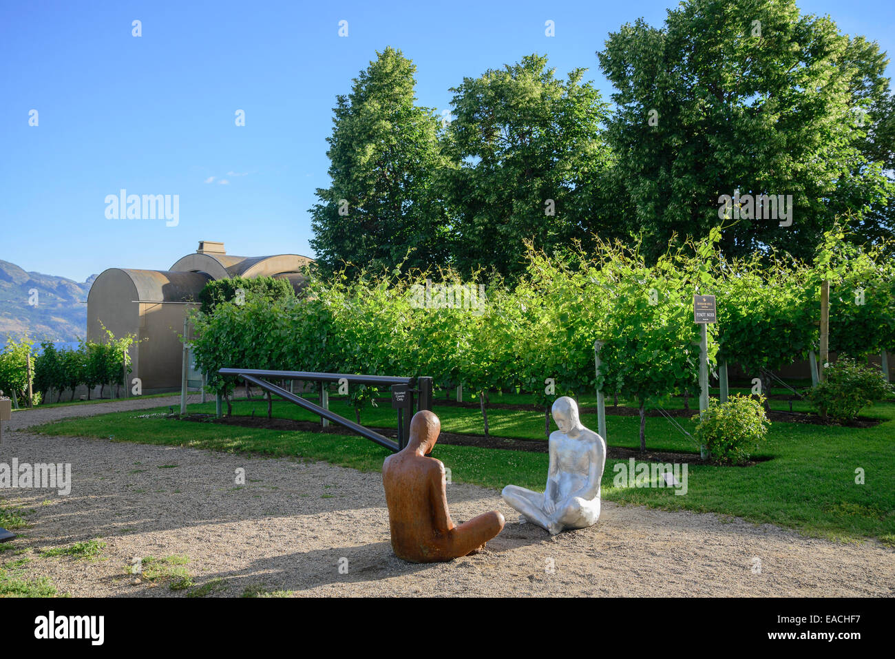 Okanagan valley sculpture winery hires stock photography and images