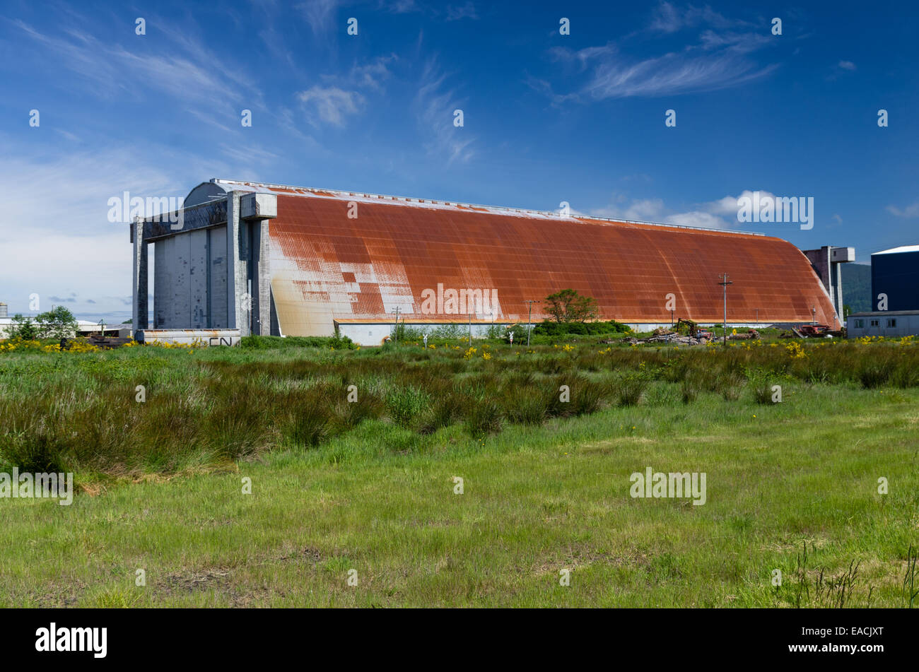 Tillamook Air Museum and blimp hanger.  Tillamook, Oregon Stock Photo