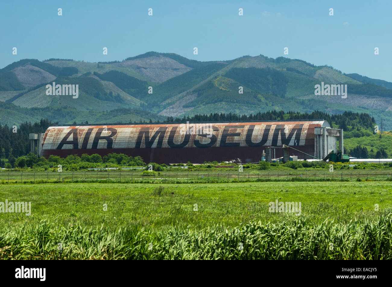 Tillamook Air Museum and blimp hanger. Tillamook, Oregon Stock Photo