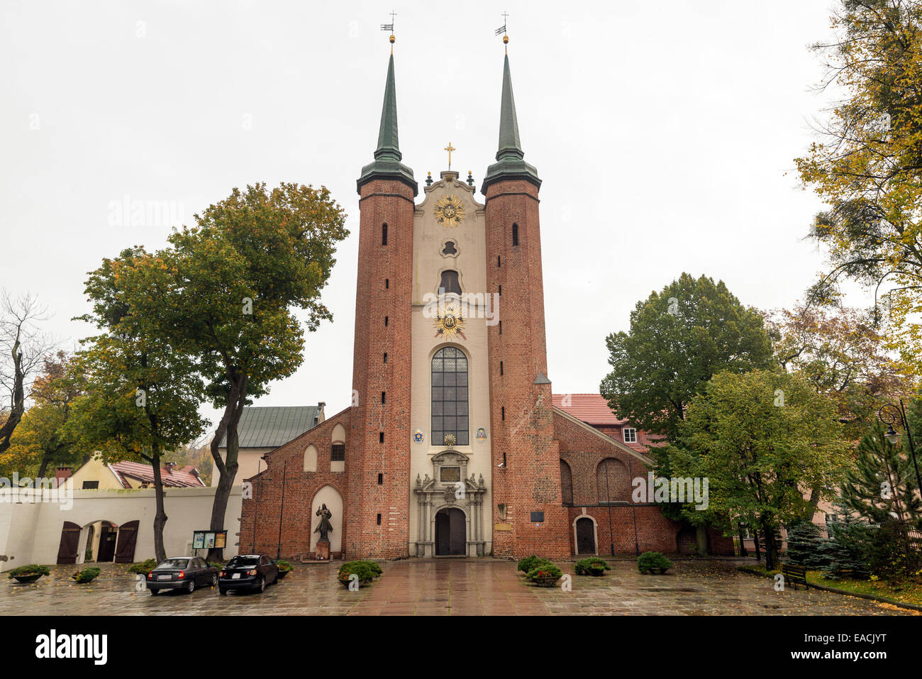 Cathedral with world famous organs in Gdansk, Poland Stock Photo