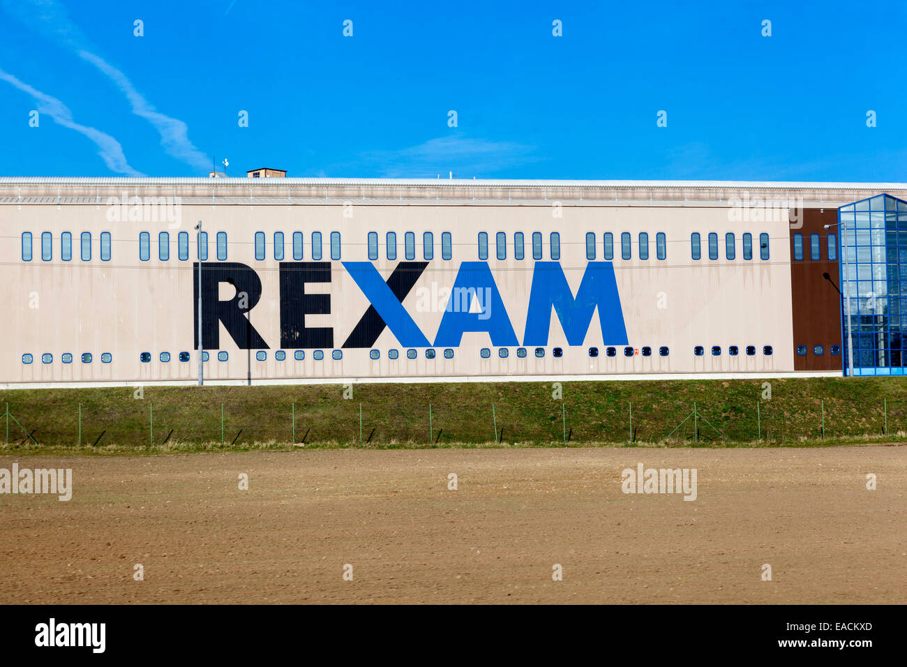 Rexam a production hall, Plzen, Czech Republic Stock Photo