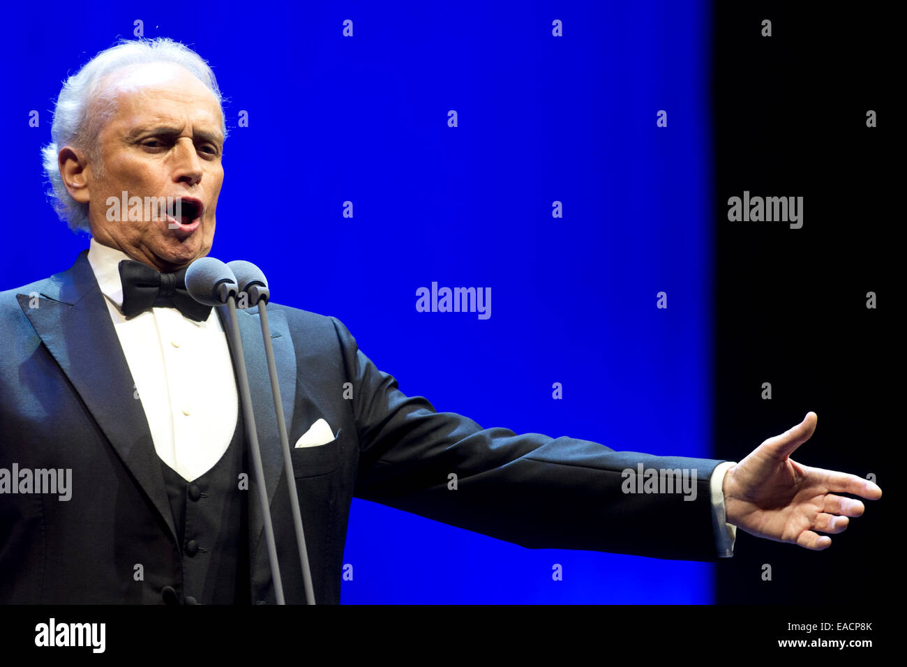 Prague, Czech Republic. 11th Nov, 2014. Catalan tenor Jose Carreras performs during a charity concert in Prague, Czech Republic, on Tuesday, November 11, 2014. Credit:  Michal Kamaryt/CTK Photo/Alamy Live News Stock Photo