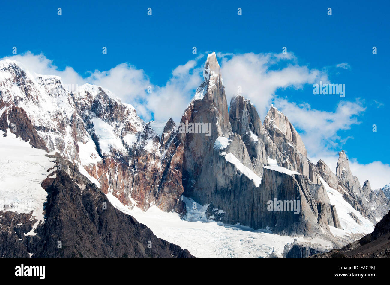The famous mountain Cerro Torre  in Argentina - South America Stock Photo