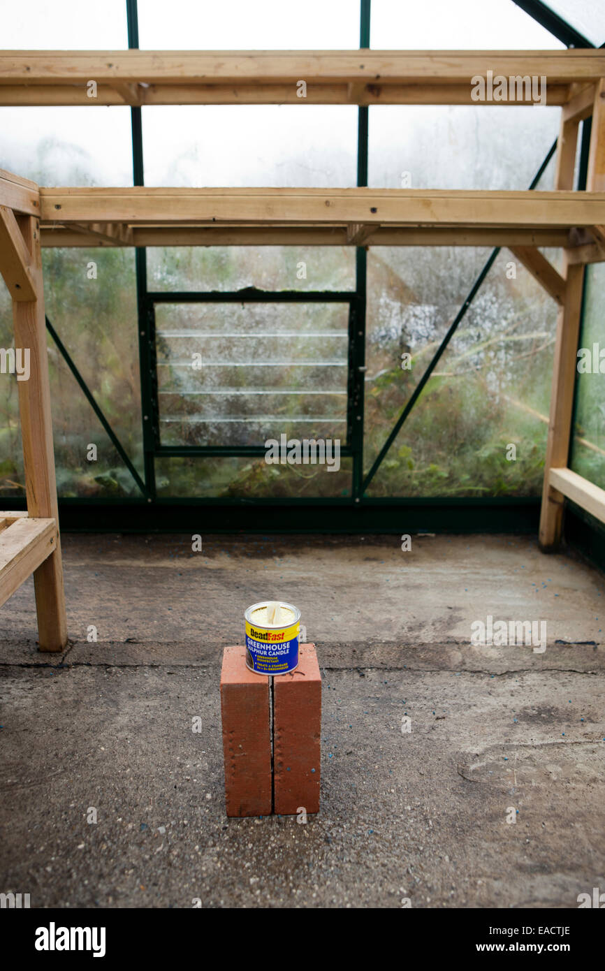 Cleaning greenhouse smoke bomb candle grenade sulphur kill hires stock