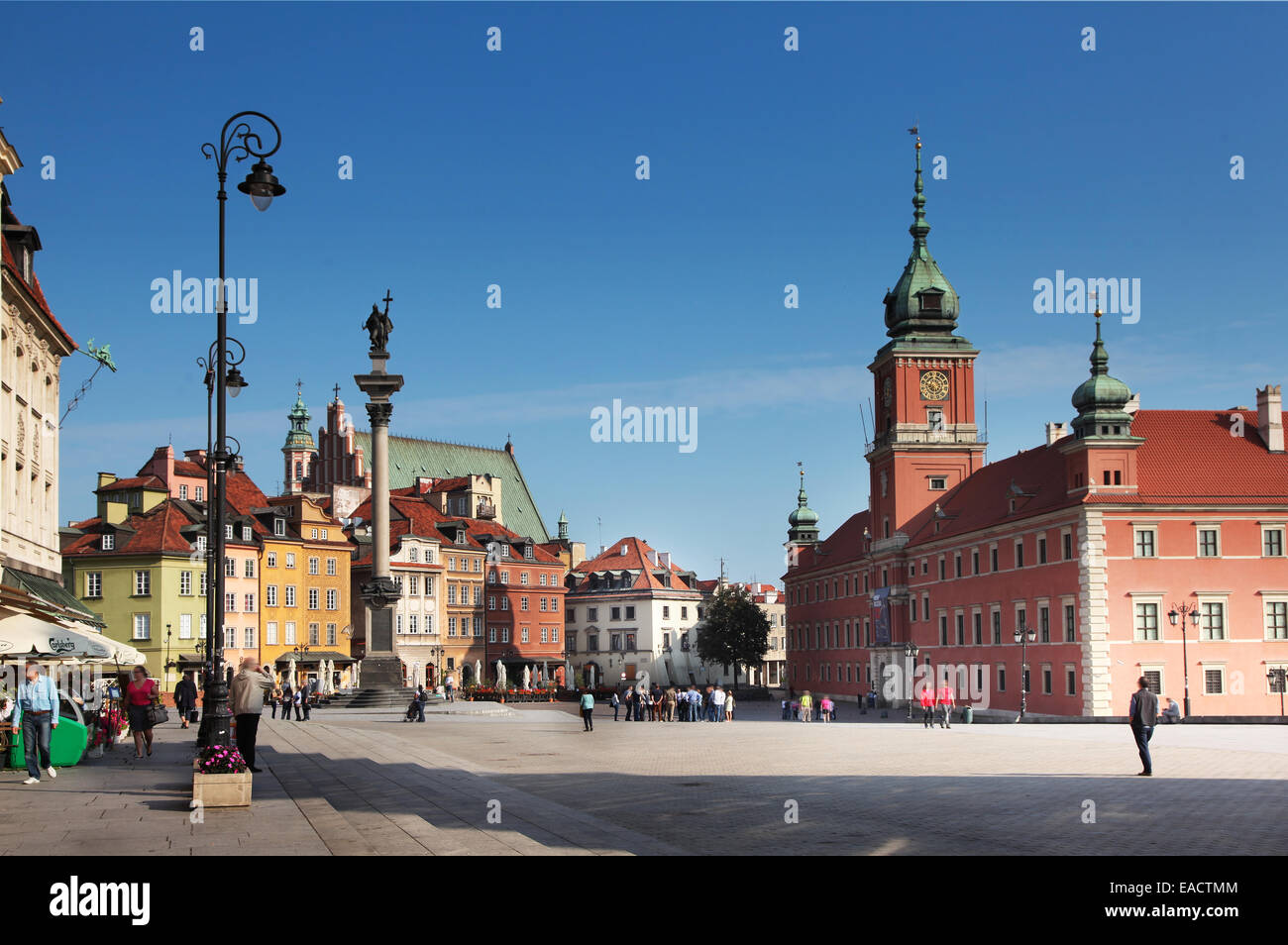 Castle Square. Warsaw. Old Town. Stock Photo