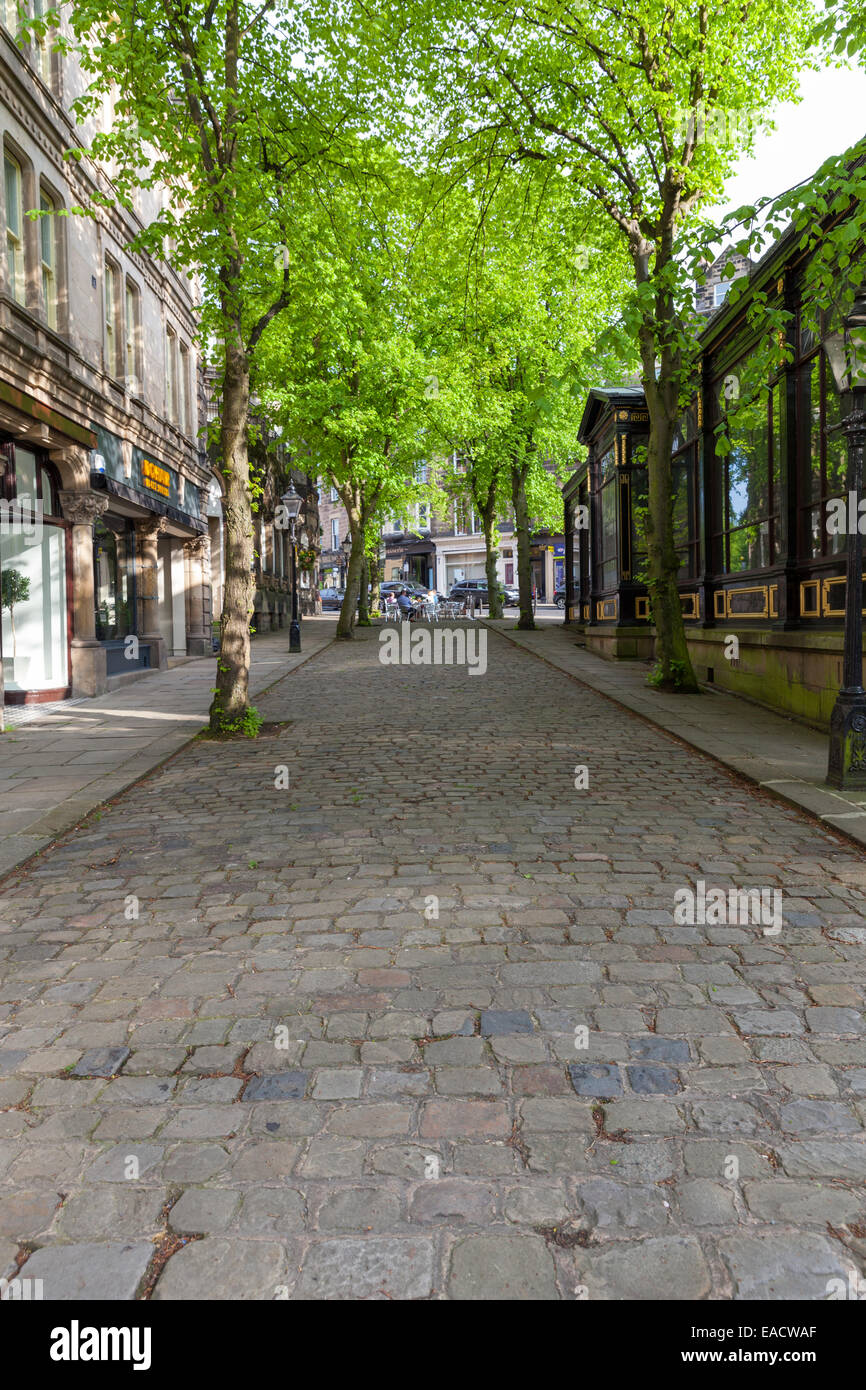 Crown Place in the centre of Harrogate near Royal Pump Rooms Stock Photo