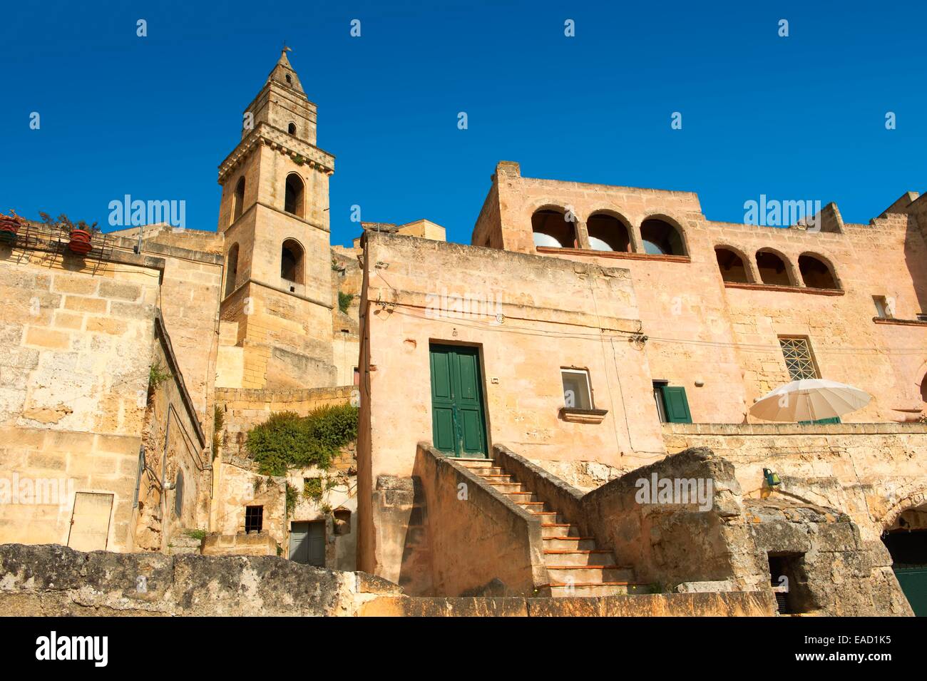 Old buildings in Matera, Matera, Basilicata, Italy Stock Photo