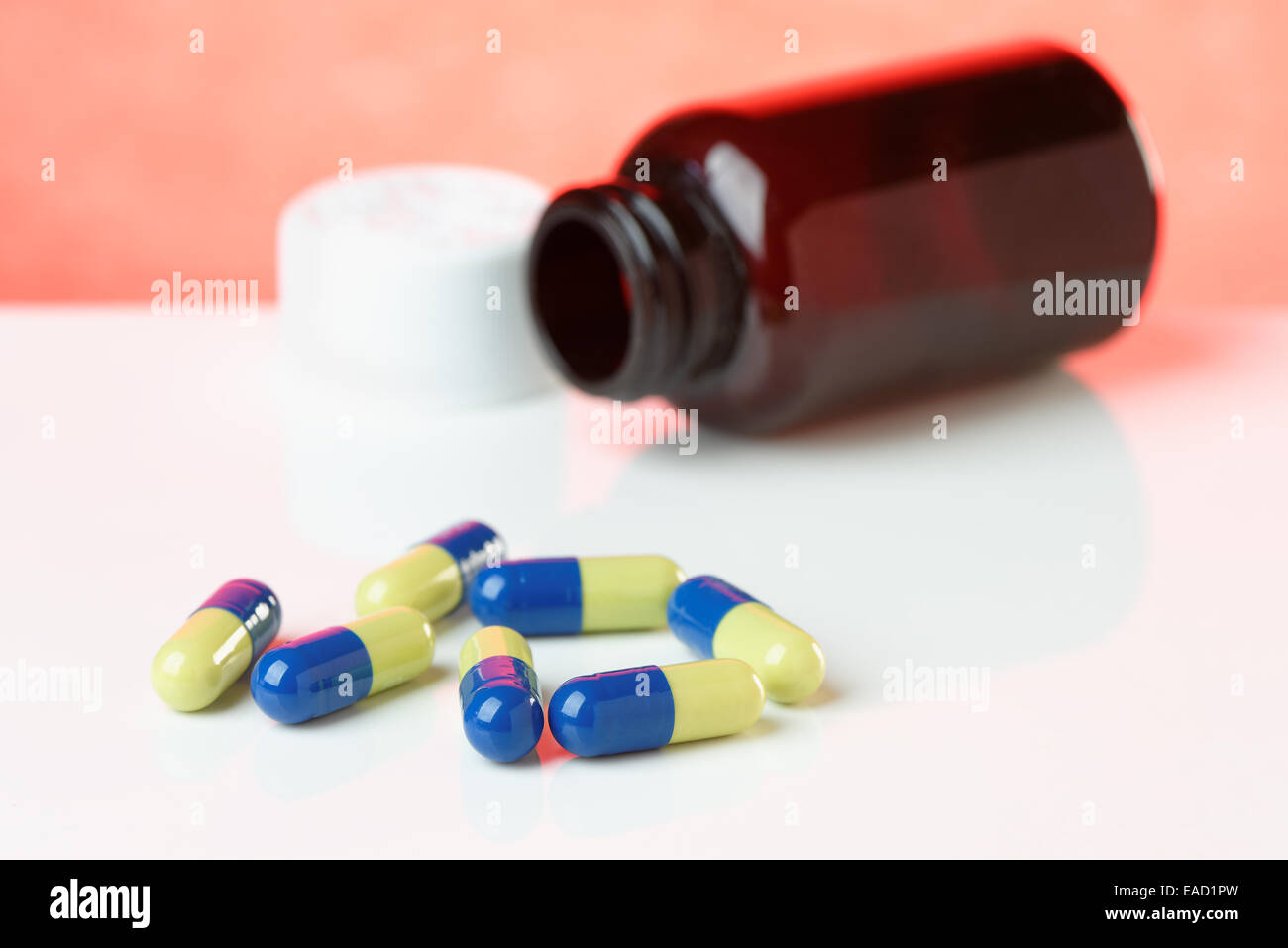 Scattered drugs Cut Out Stock Images