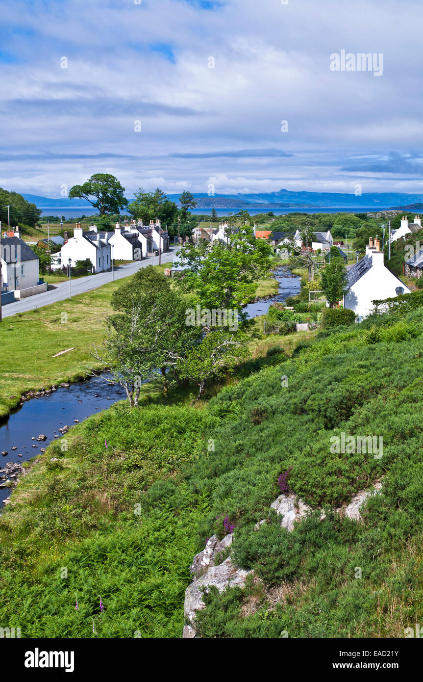 The small crofting hamlet of Duirinish, between Kyle of Lochalsh and Plockton, Wester Ross, Scottish Highlands, Scotland UK Stock Photo