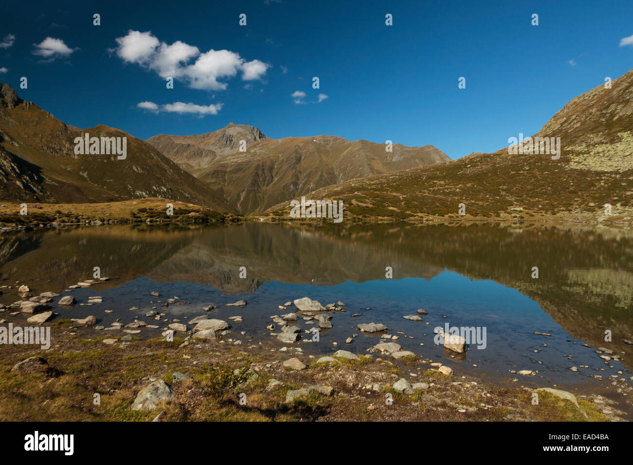Mountain lake in Kuehtai, Sellrain, Tiroler Oberland, Tirol, Austria Stock Photo