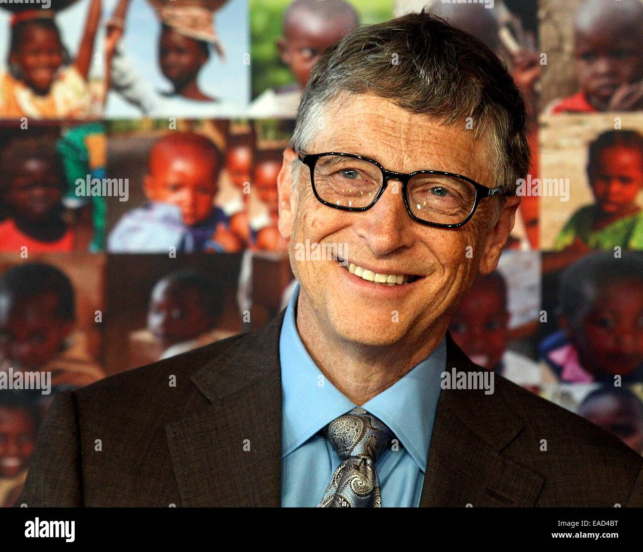 Berlin. 11th Nov, 2014. Bill Gates at a reception held by Gerd Mueller at the Federal Ministry for Economic Co-operation and Development on November 11, 2014 in Berlin./picture alliance © dpa/Alamy Live News Stock Photo