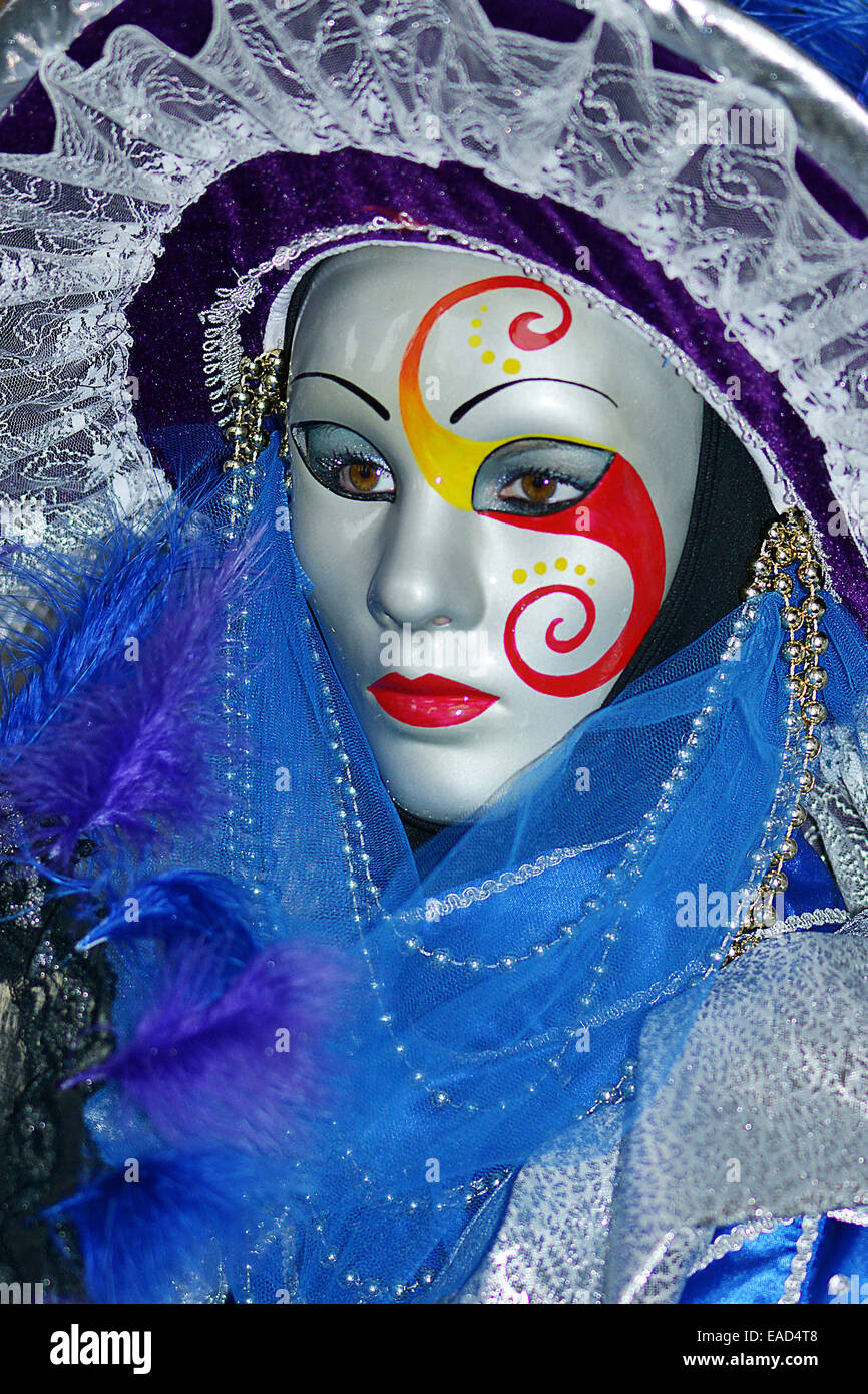 People with mask and costume, Carnival Venice Stock Photo