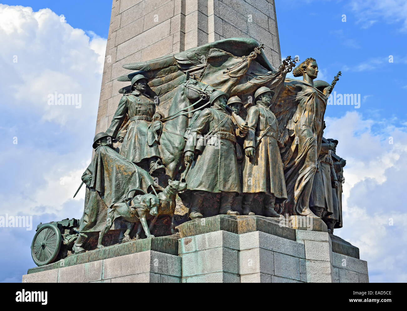 Details Of Memorial Commemorating Victims Of World War I On Poelaert ...