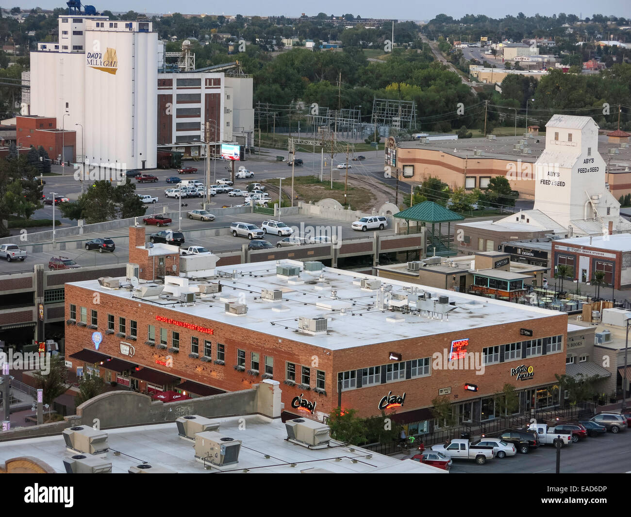 Rooftop Downtown View from Hotel Alex Johnson, Rapid City, Black Hills