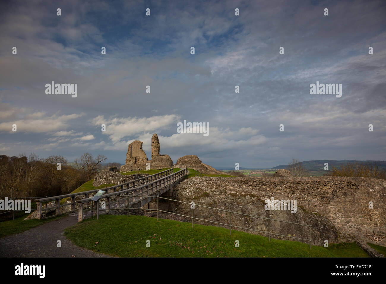 Montgomery Castle, Montgomery, Powys, Wales Stock Photo - Alamy