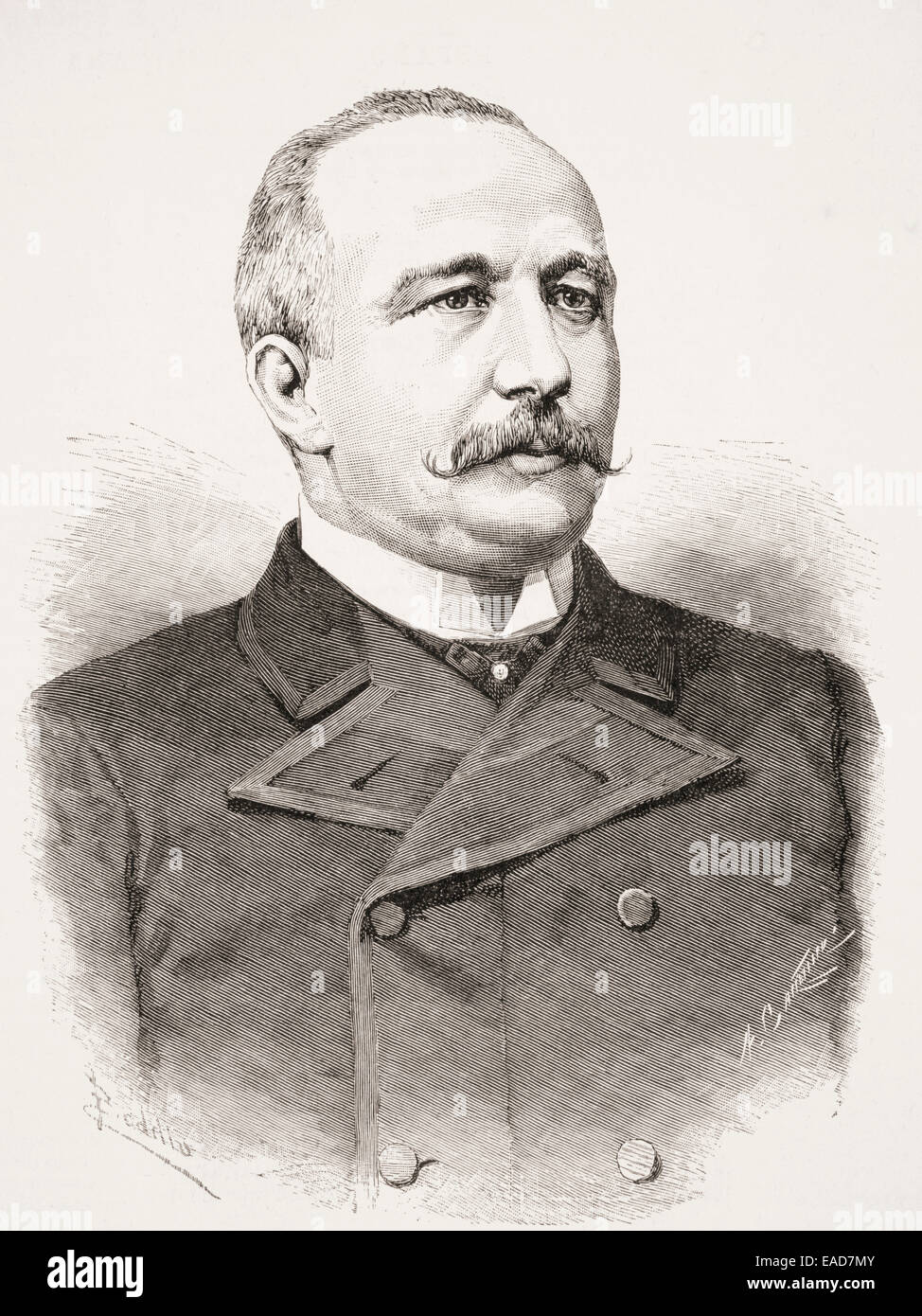 Germán Gamazo y Calvo,  1840 - 1901.  Spanish lawyer and politician.  From La Ilustracion Española y Americana, published 1892. Stock Photo
