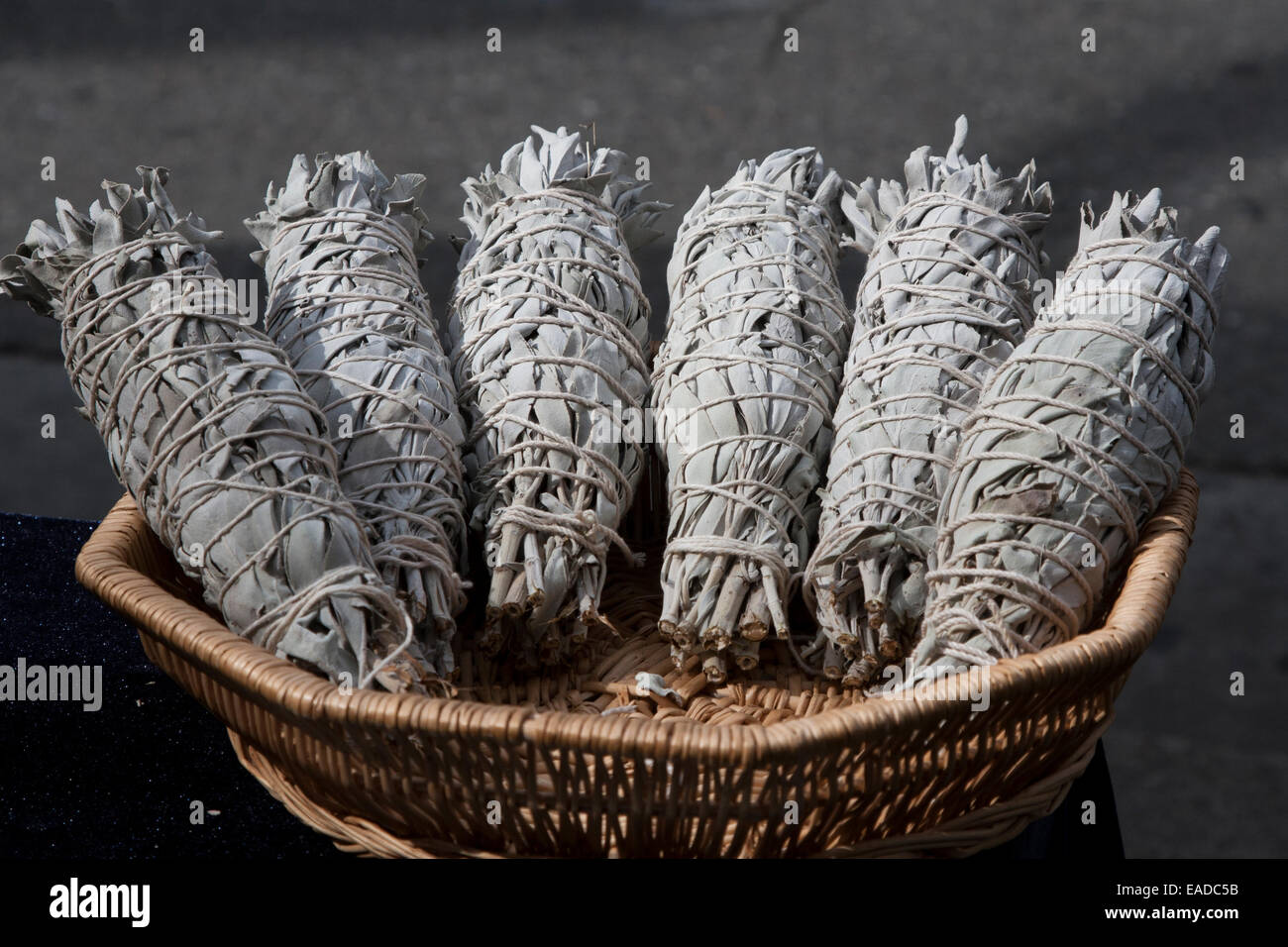 Sage bundles for sell on Telegraph Avenue in Berkeley, California Stock