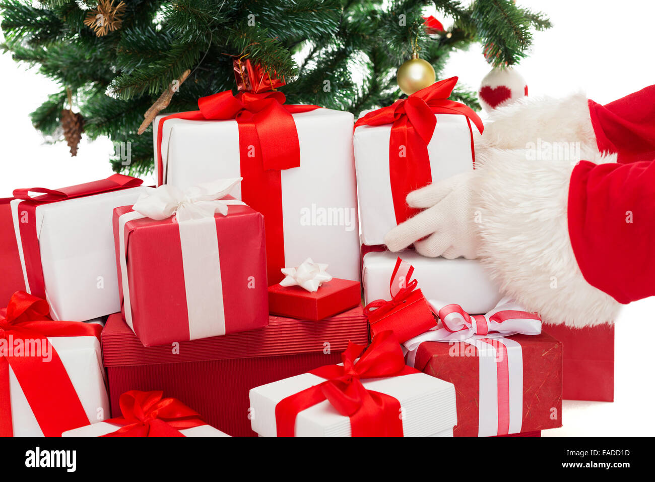 close up of santa claus with presents Stock Photo - Alamy