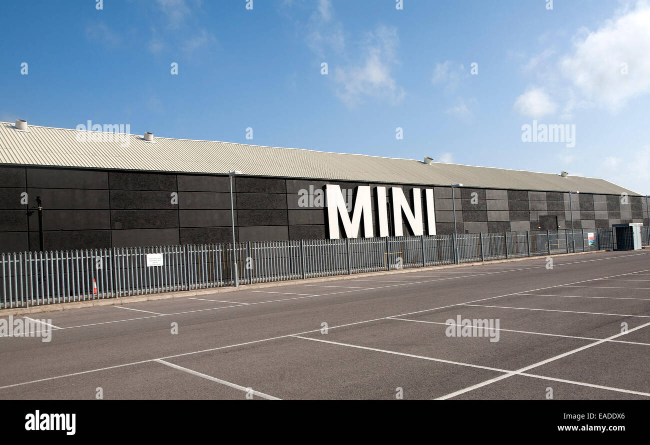Mini car plant factory Swindon, England, UK Stock Photo