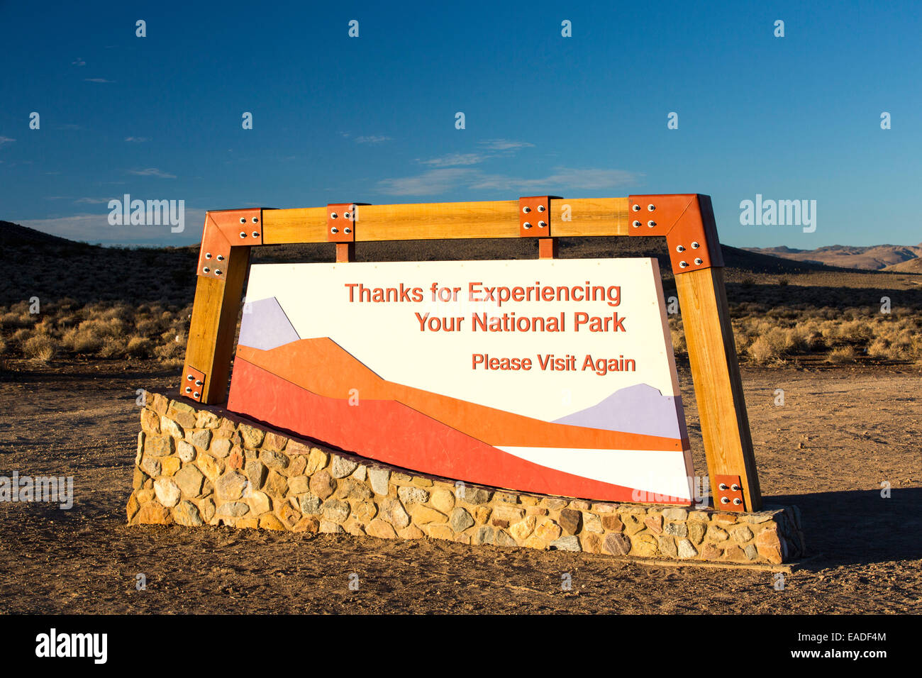 Death valley road sign hi-res stock photography and images - Alamy