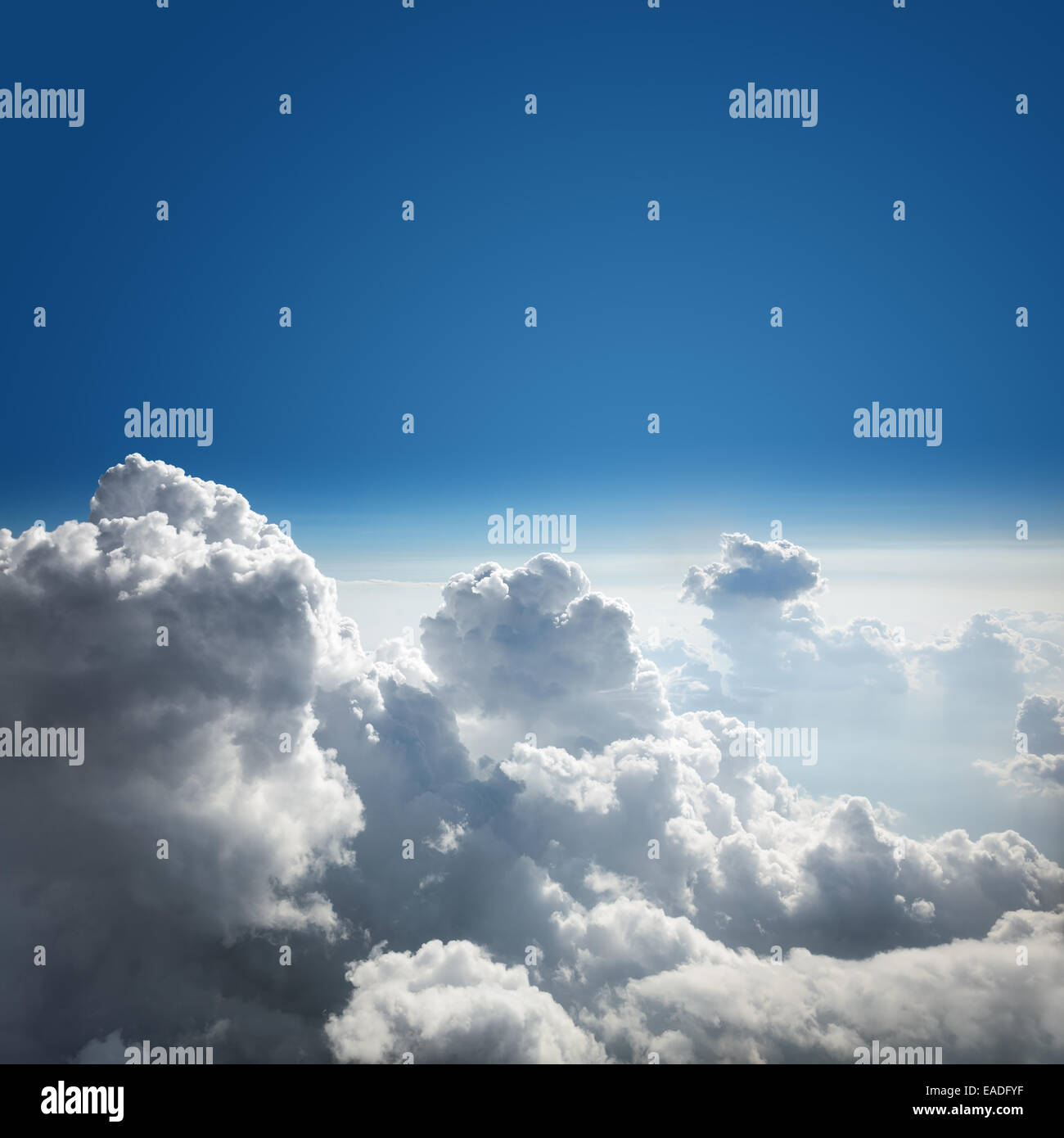 Blue sky and cloud background Stock Photo