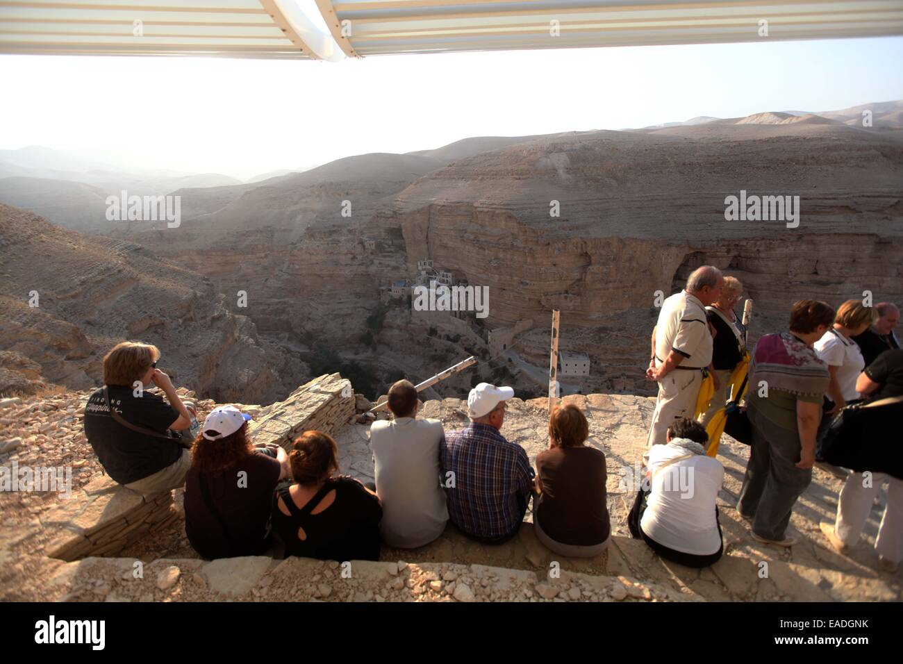 Jericho, West Bank city of Jericho. 12th Nov, 2014. Tourists looks at