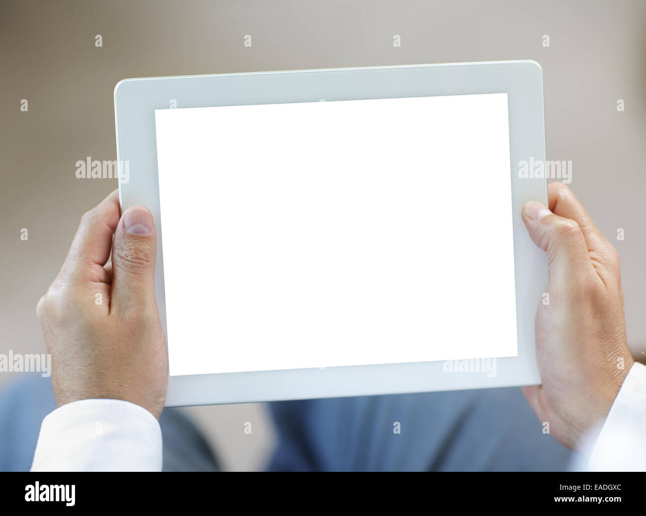 Digital tablet with blank screen Stock Photo