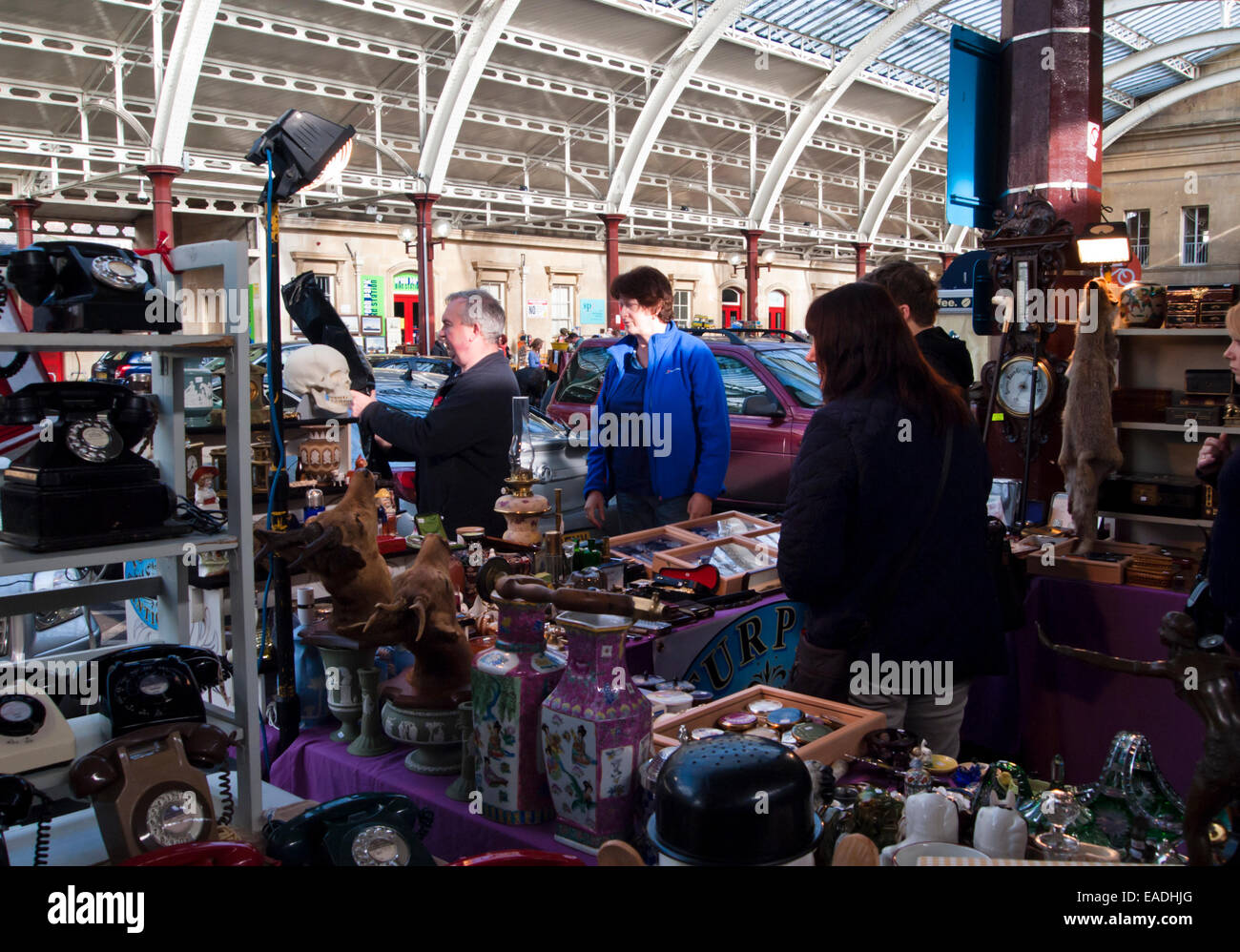 The Antique and Collectors market at Green Park Station Bath Somerset