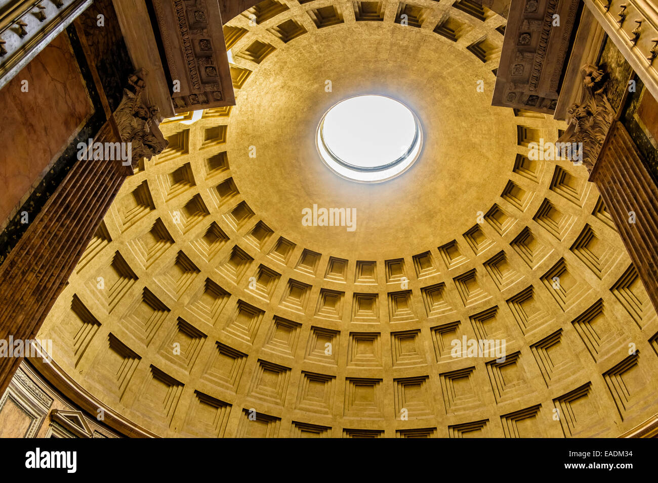 The Pantheon is a magnificent ancient temple in Rome that was later