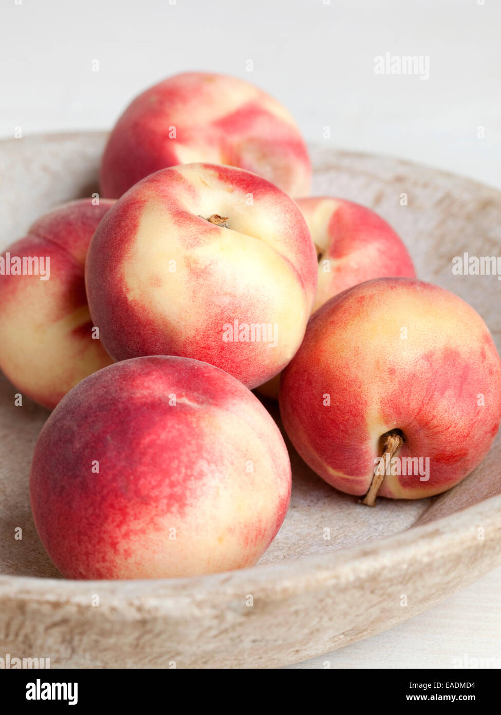 peaches in a bowl. Stock Photo