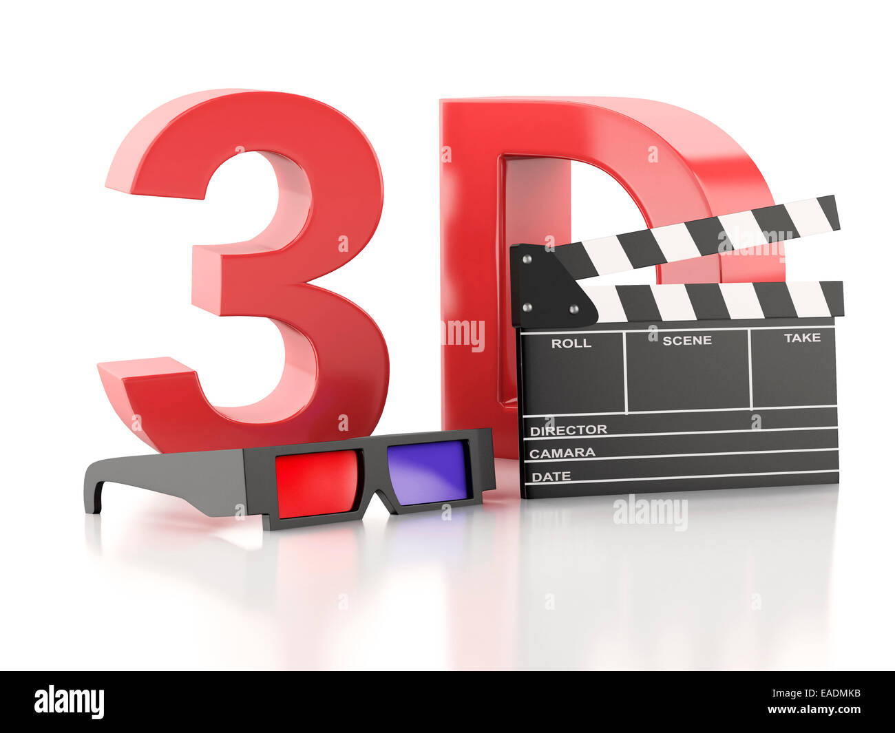 Cinema 3d glasses Cut Out Stock Images & Pictures - Alamy