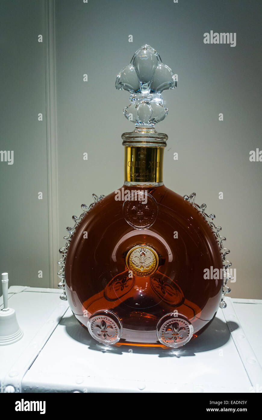 Perfume bottles on display for sale, Galeries Lafayette, Paris,  Ile-de-France, France Stock Photo - Alamy