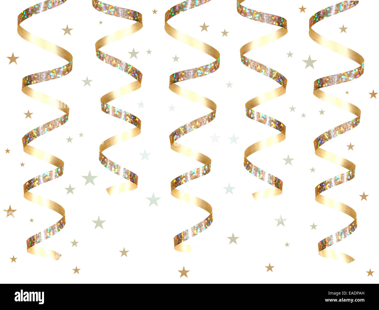 Gold Silver Streamer Confetti Background Stock Vector (Royalty Free)  450394918