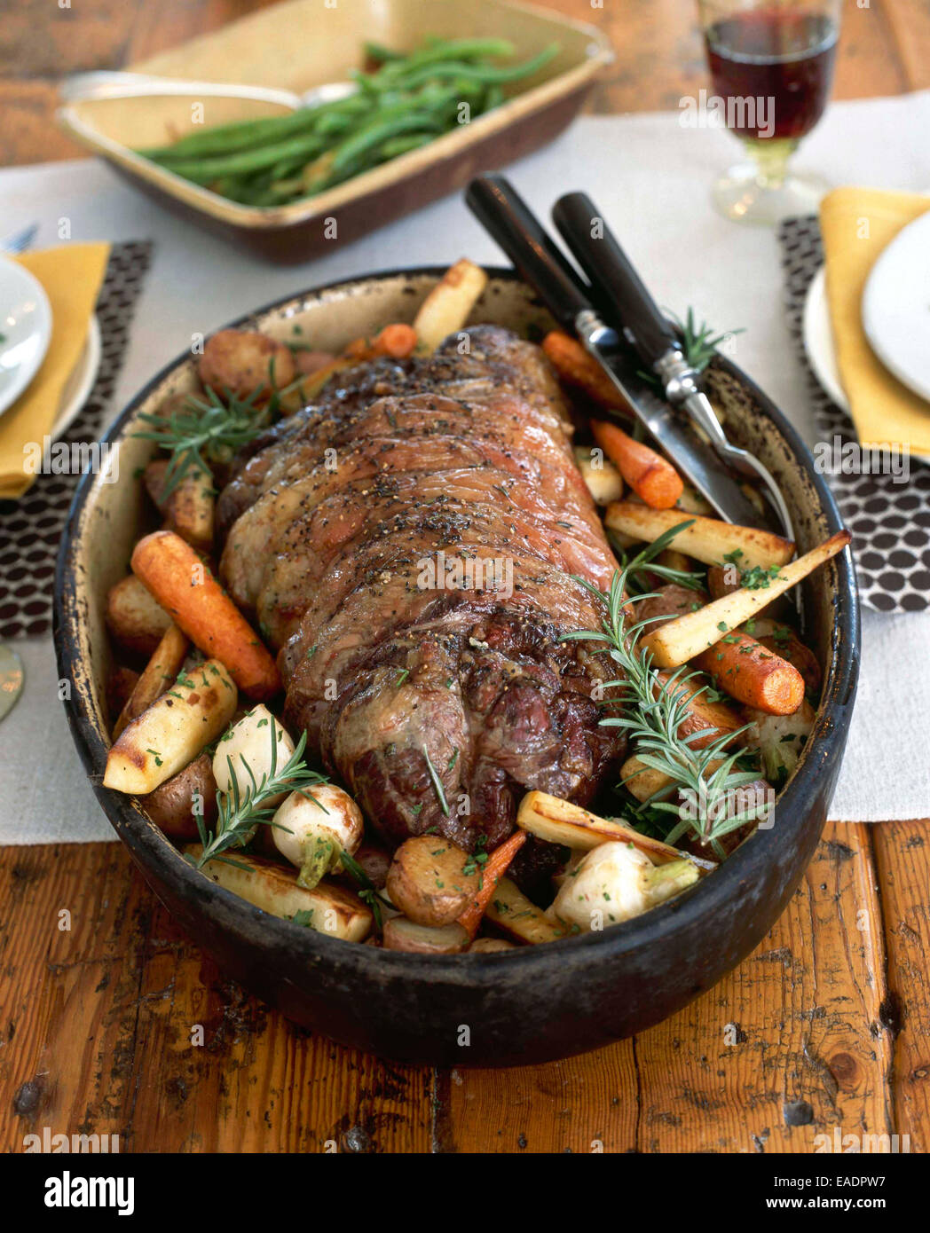 Roast Beef Stock Photo