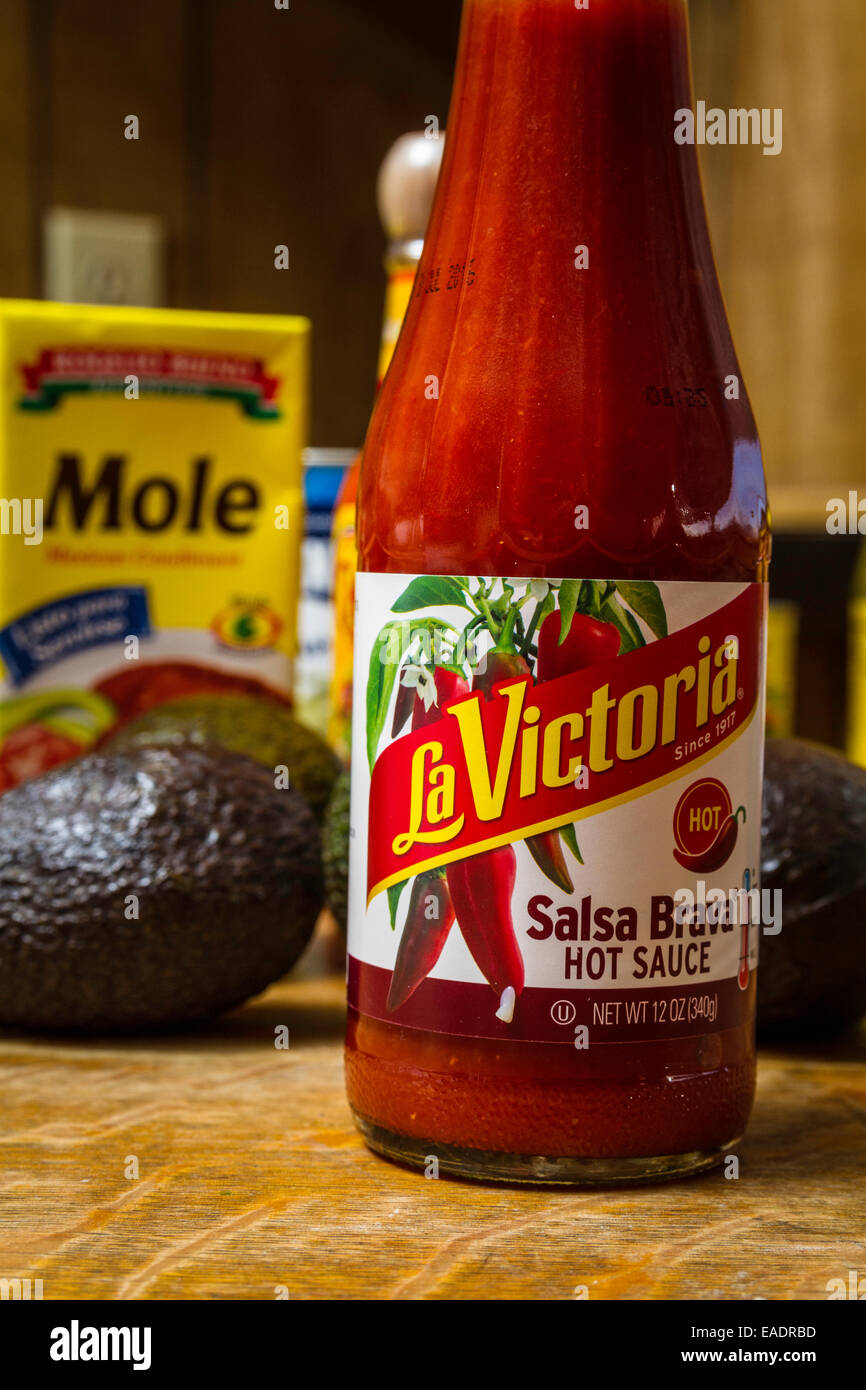 La Victoria Salsa Brava hot sauce found in most California grocery