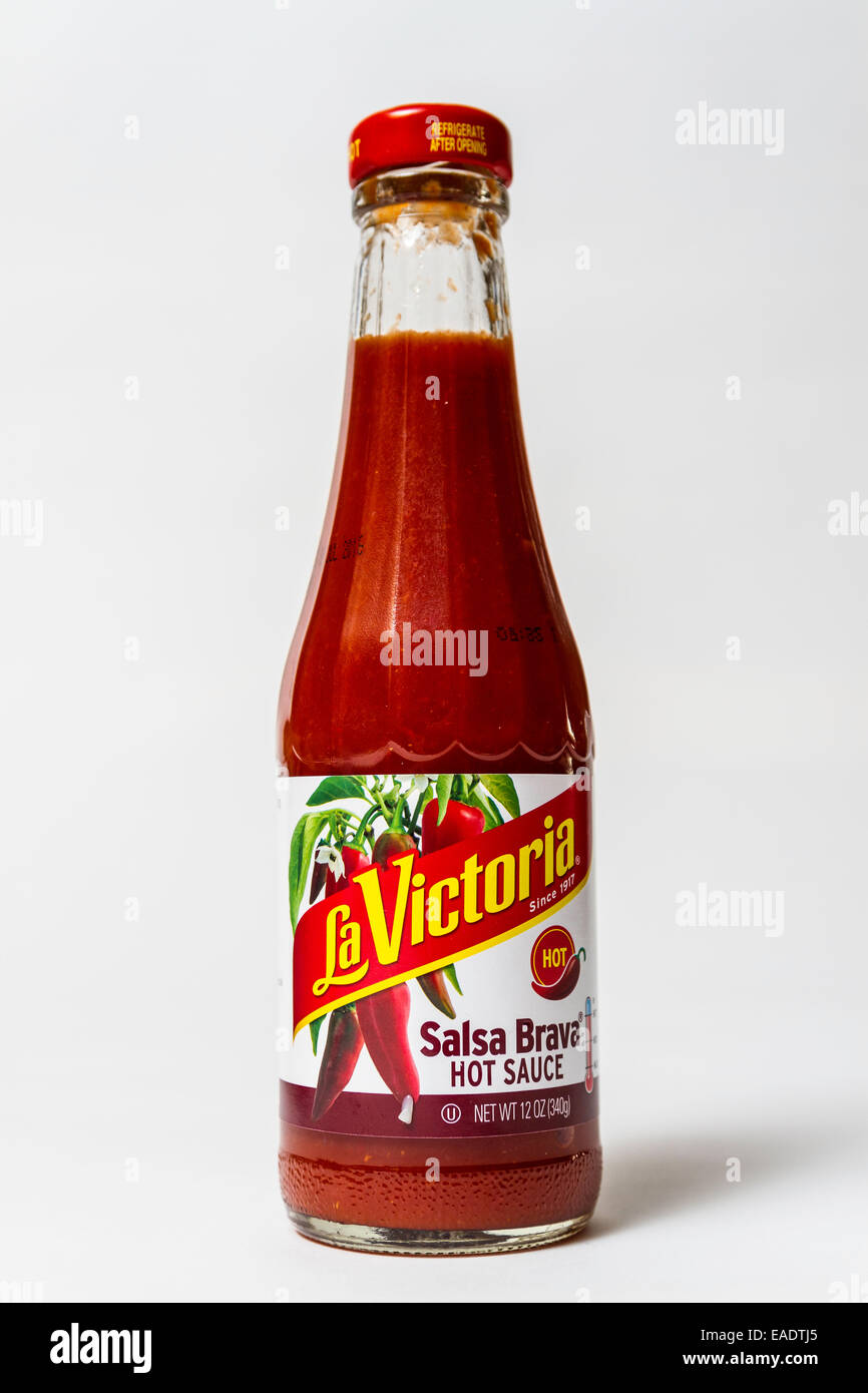 La Victoria Salsa Brava hot sauce found in most California grocery stores  Stock Photo - Alamy