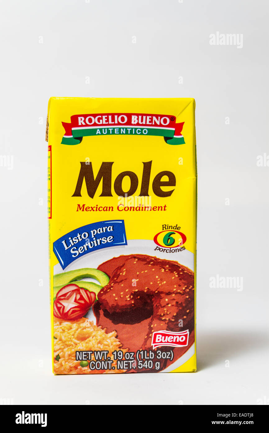 Rogelio Bueno Mole sauce found in most California Grocery stores Stock Photo
