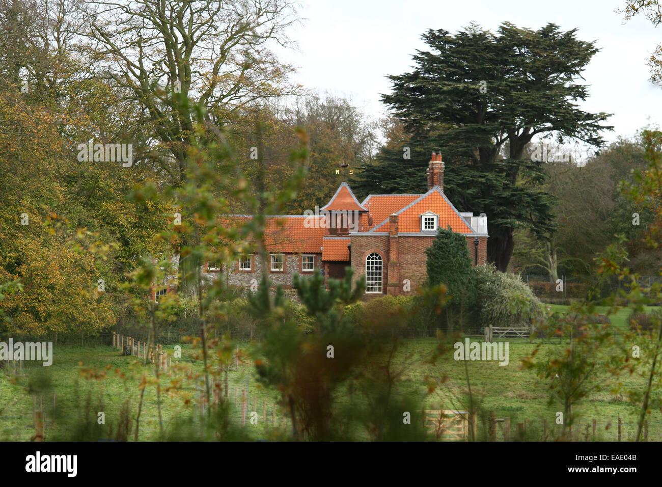 Anmer Hall, Norfolk, UK. 7th November, 2014. © Paul Marriott/Alamy Live News Stock Photo