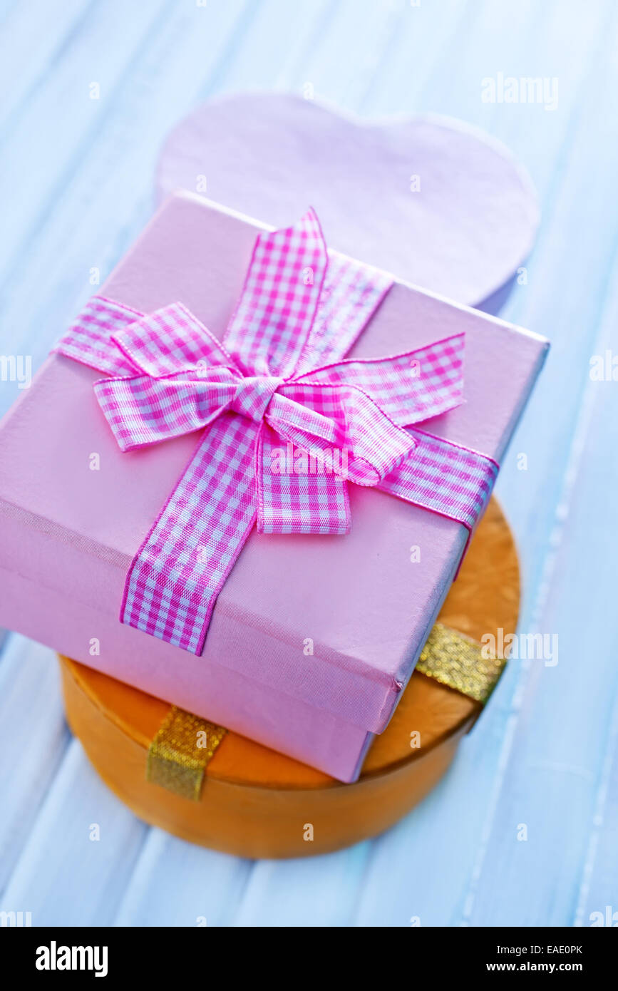 boxes for present Stock Photo - Alamy