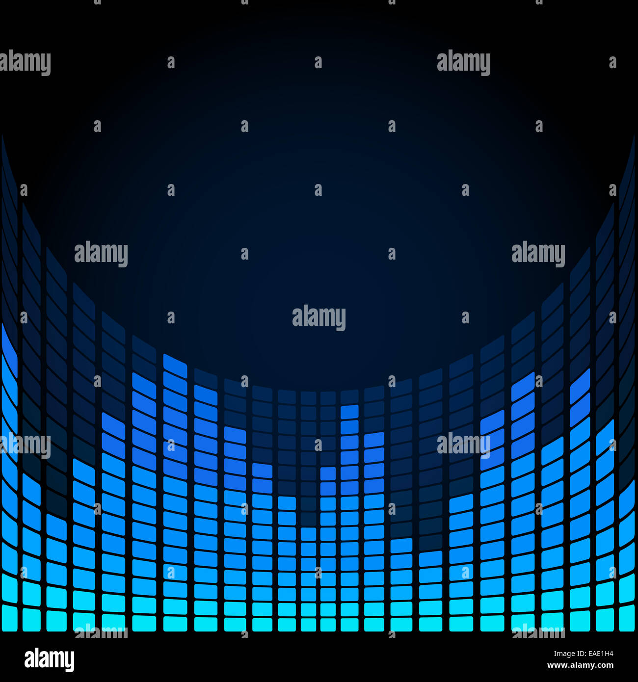 Blue Digital Equalizer Stock Photo Alamy