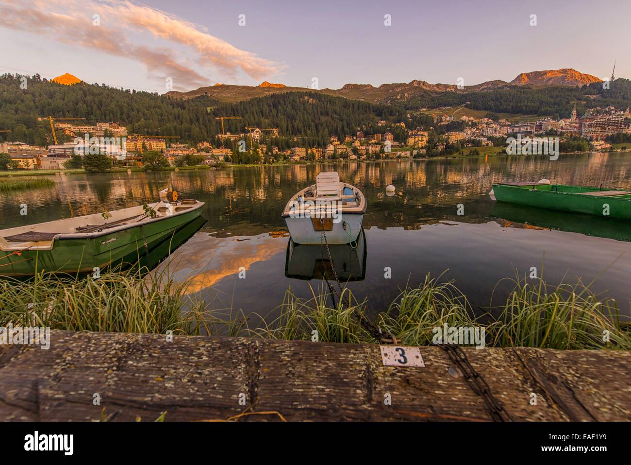 St. Moritz, Schweiz, Graubünden Stock Photo