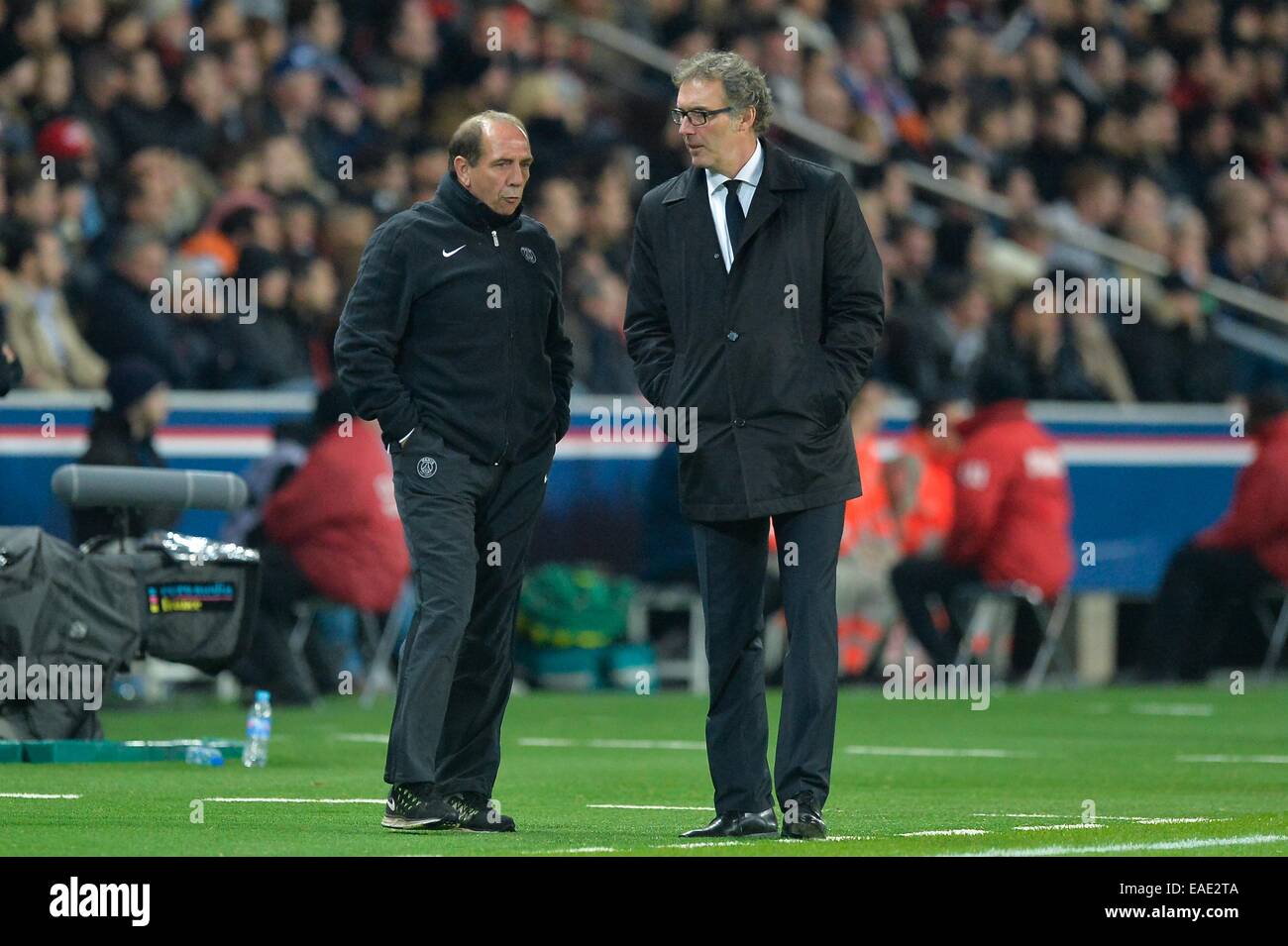 Laurent BLANC/Jean Louis GASSET - 09.11.2014 - Paris Saint  Germain/Marseille - 13eme journee de Ligue 1 Photo : Aurelien Meunier/Icon  Sport Stock Photo - Alamy