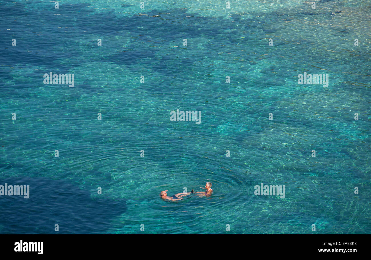 Elderly woman swimming hi-res stock photography and images - Alamy