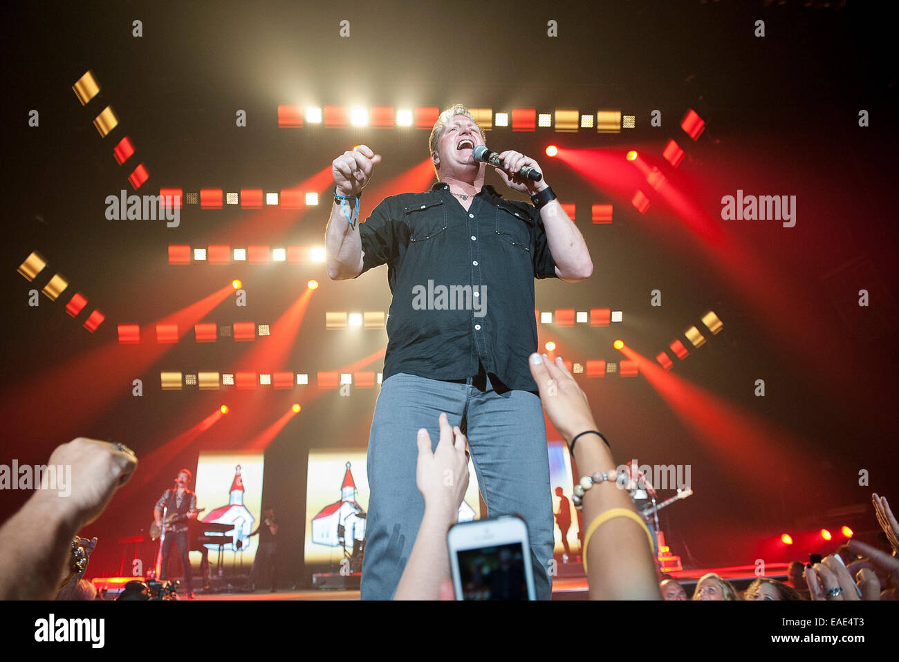 July 25, 2014 - Raleigh, North Carolina; USA - Singer GARY LEVOX of the ...