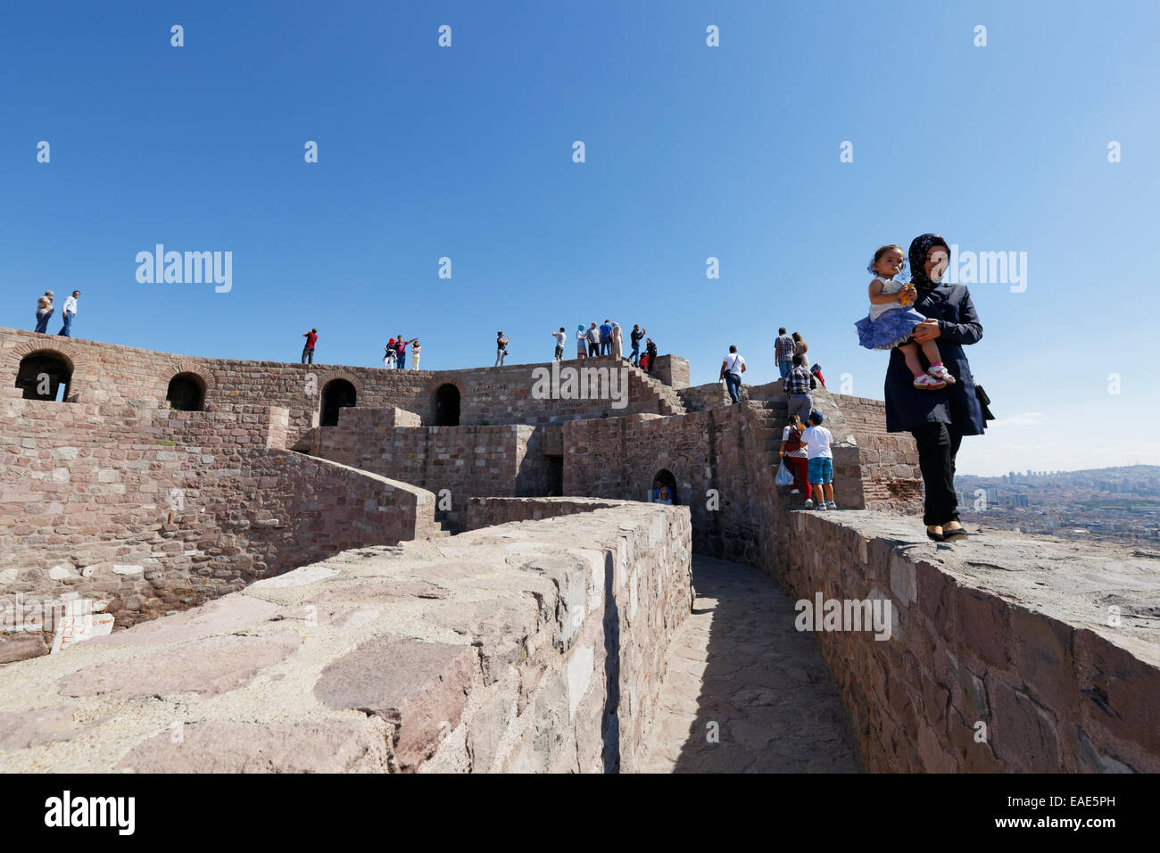 Ankara Kalesi Castle, Ankara, Central Anatolia Region, Anatolia, Turkey Stock Photo