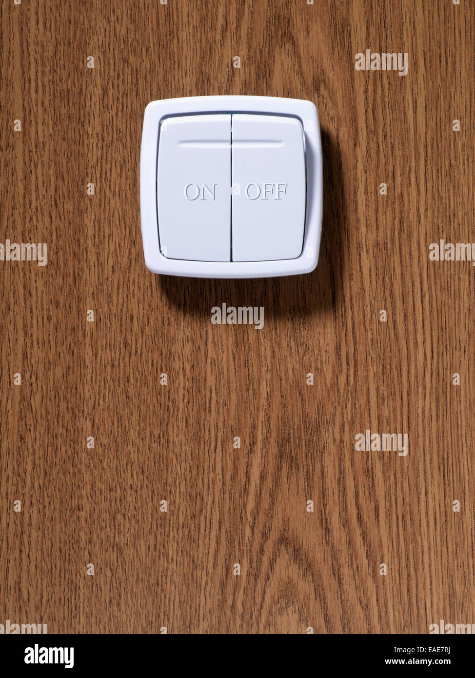 Switch labelled on and off Stock Photo - Alamy